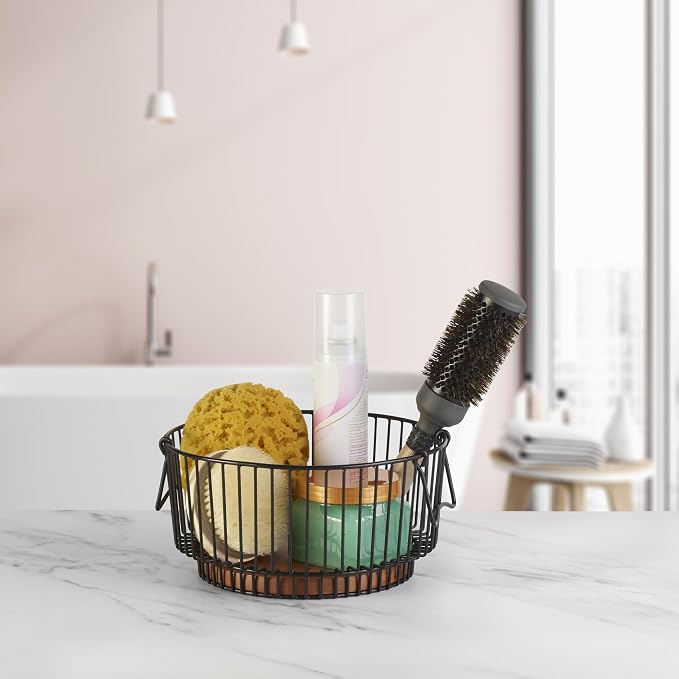 Gourmet Basics by Mikasa Ashford Centerpiece Wire Basket - Image 5