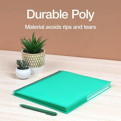 Oxford Poly 8-Pocket Organizer, Letter Size Folder, Durable Translucent Poly - Image 6