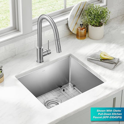 Kraus KHU101-21 Standart PRO 16 Gauge Undermount Single Bowl Set, 21 Inch - Image 3