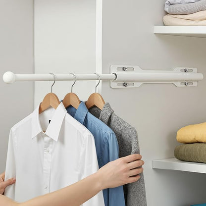 Valet Rod for Closet Pull Out, Rod for Bedroom Laundry Room Bathroom by LOMILD