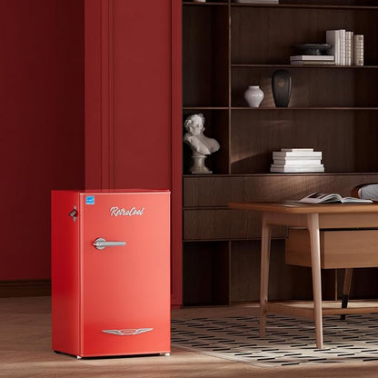 Upstreman 3.2 Cu.Ft Retro Mini Fridge - Image 7
