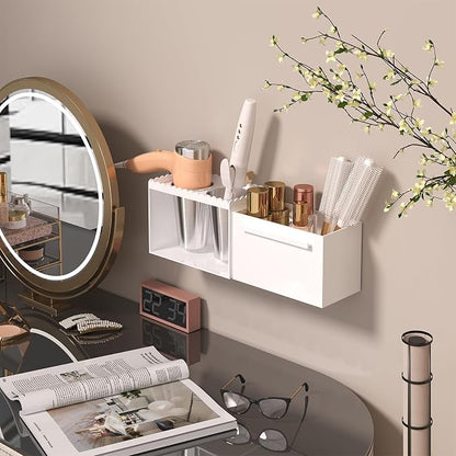 Hair Tool Organizer, Wall Mount Acrylic Hair Dryer Holder - Image 2