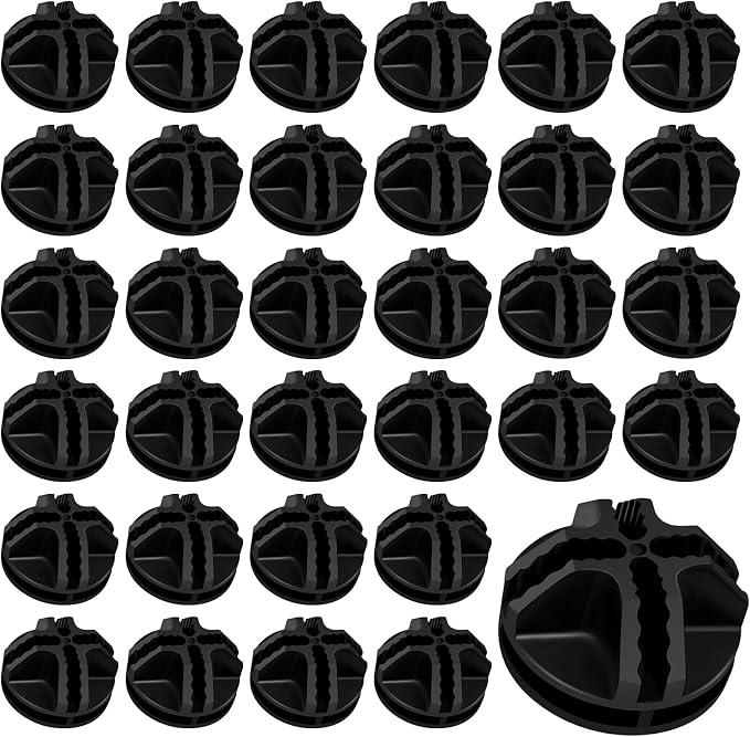 32 Pcs Plastic Wire Cube Connectors 1.42" OD and 0.16" ID Storage Cube by Bilkeru