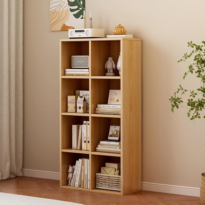 8-Cube Storage Shelf Bookcase - Image 2