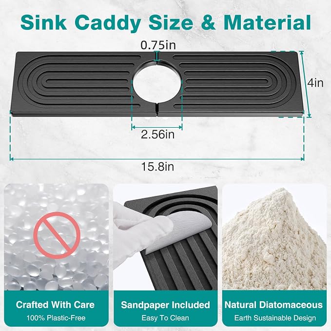 DK177 Faucet Mat for Kitchen Sink - Image 2