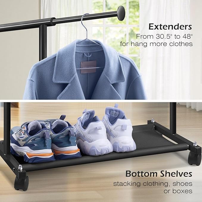 MISSLO Short Clothing Racks for Hanging Clothes - Image 5