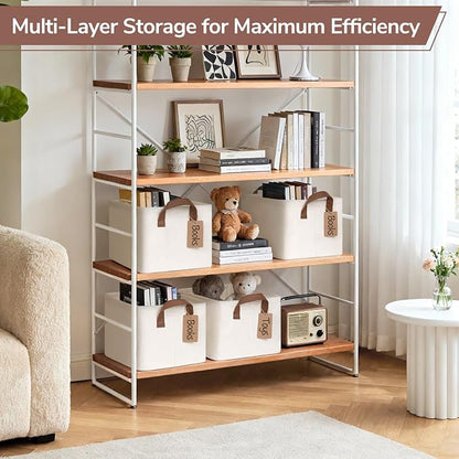 CHICVITA 4 Pack Fabric Shelf Storage Baskets - Image 4
