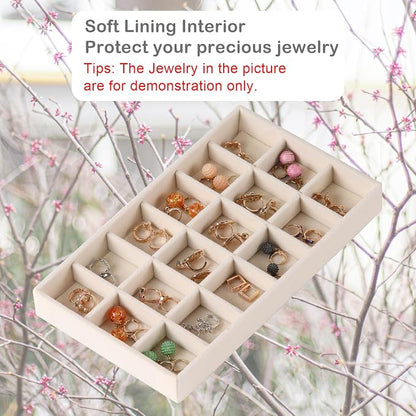 1 Pcs Earring Organizer Stackable Trays, Jewelry Drawer Inserts Container - Image 3