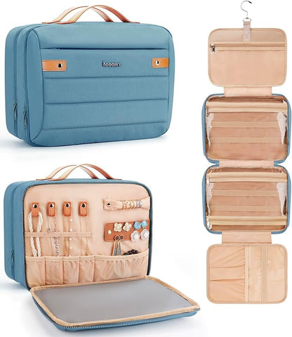 Women's Hanging Toiletry Bag, Waterproof Travel Cosmetic Organizer by COOSKY