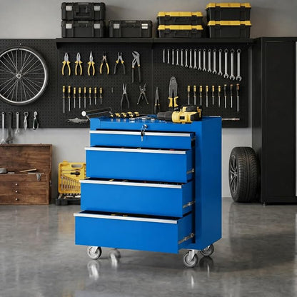 Garvee Rolling Tool Chest, 4 Drawers Tool Storage Cabinet, Toolbox - Image 2