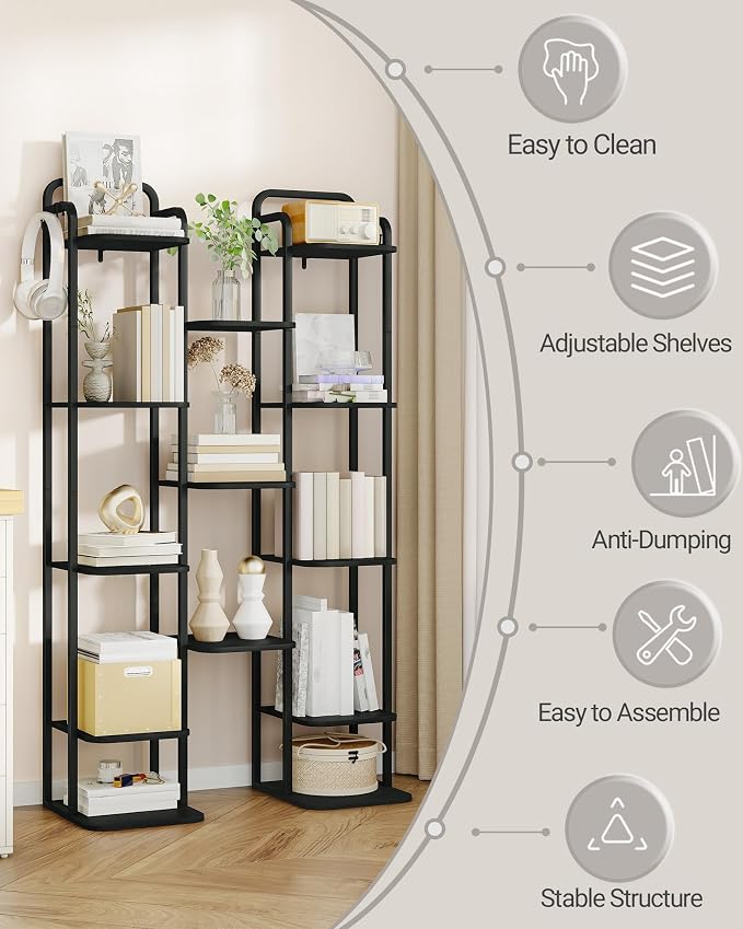 Hzuaneri 8 Tiers Vertical Shoe Rack, Narrow Shoe Tower, Tall Shoes Shelf - Image 7