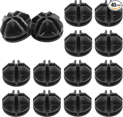 40 Pcs Wire Cube Connectors, Plastic Grid Cube Organizer Connector by Kyuionty