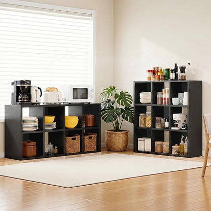 LUCKLIFE 9-Cube Storage Organizer, Stackable Modular Bookcase Shelf - Image 8
