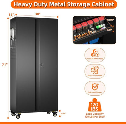 Aobabo Metal Storage Cabinet - Image 3