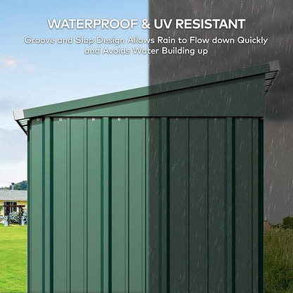Gizoon 5' x 3'Outdoor Storage Shed - Image 6
