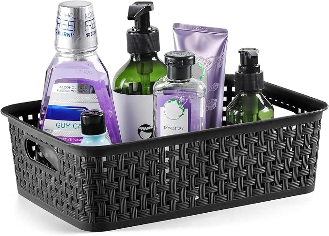 Plastic Storage Baskets, Small Pantry Organization and Storage Bins, Household - Image 2