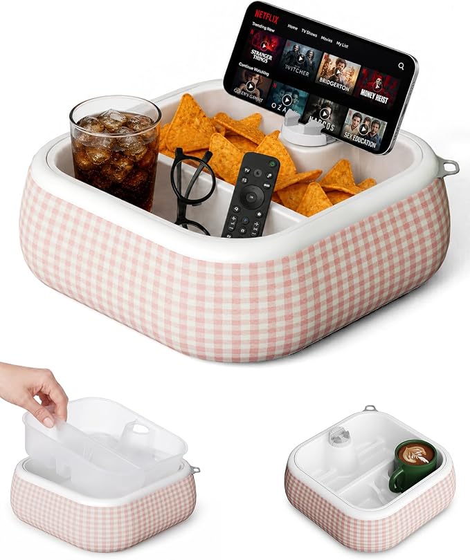 Organizer Tray with Adjustable Phone & Kindle Stand, Waterproof Storage Basket by SupeDesk