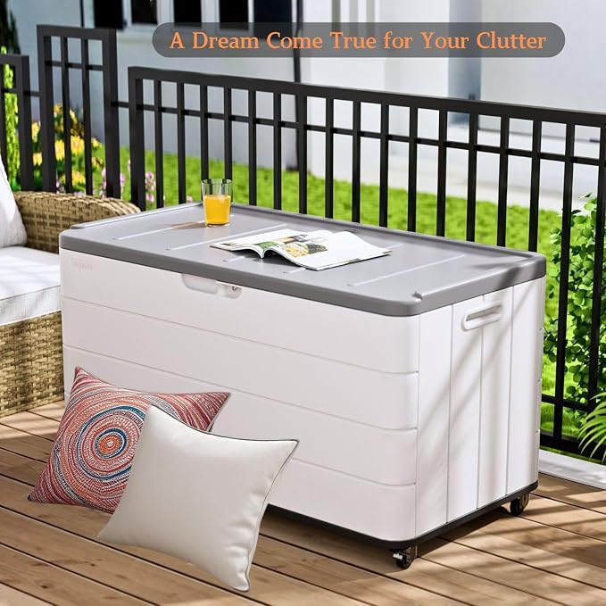ZZM 110 Gallon Outdoor Deck Box - Image 6