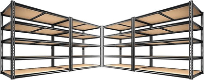 ROOMFAVE 40" W Storage Shelves 5 Tier Garage Shelving Heavy Duty, 2350LBS by RoomFave-organizeyourjoy