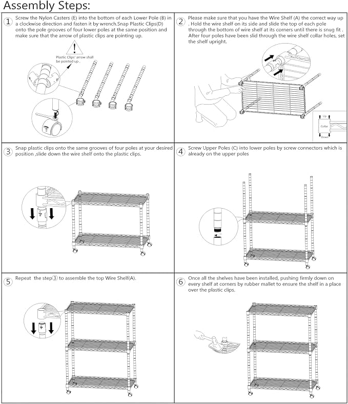 3-Tier Storage Shelves Steel Plant Stand Household Sturdy, Mesh Metal Storage - Image 7
