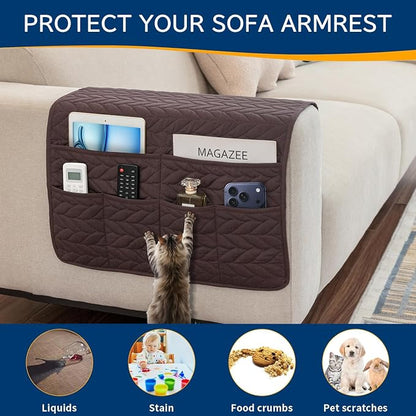 Remote Control Holder for Armchair, Couch Caddy Organizer TV Remote Holder for - Image 4