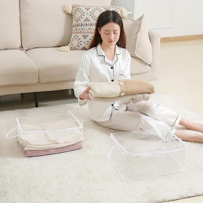 10 PCS Clear Zippered Storage Bags - Image 6