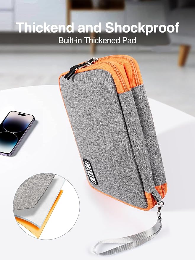 Luxtude Travel Cable Organizer Bag, Electronic Organizer Travel Case Large - Image 3