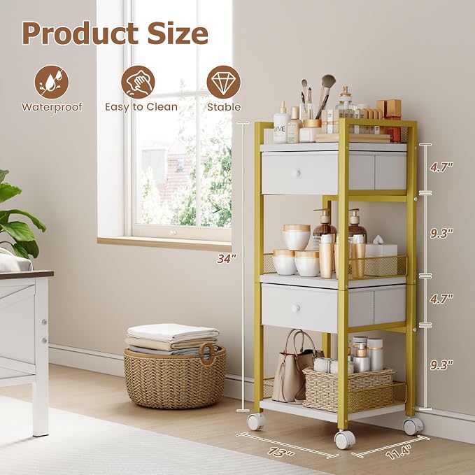 Flycity Makeup Organizer Cart - Image 3