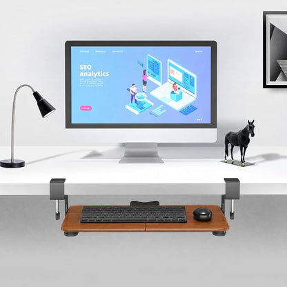 BONTEC KMT01-PJ Under Desk Keyboard Tray, Pull-Out Keyboard & Mouse Platform - Image 5