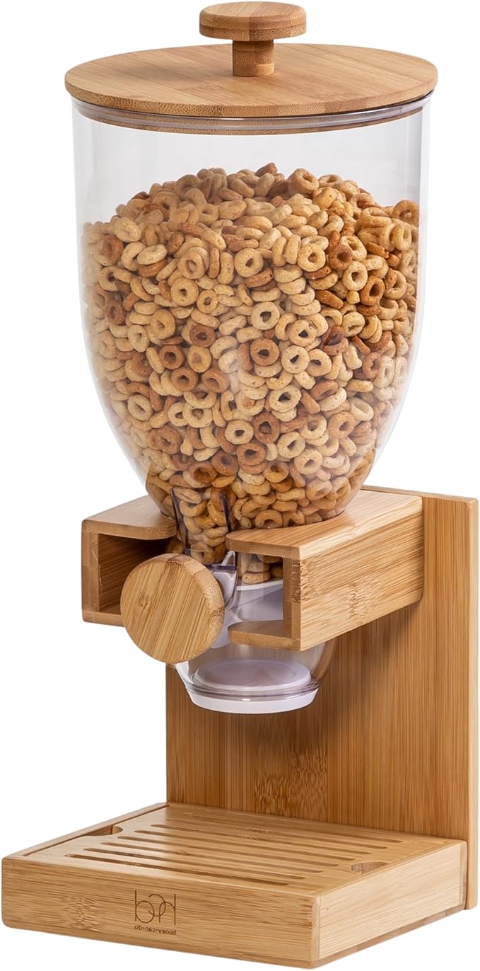 Honey-Can-Do Bamboo Cereal Dispenser by SolutionsforModernLiving