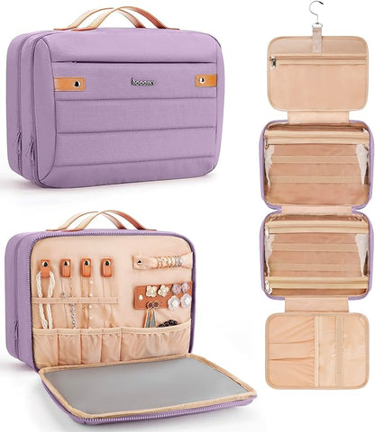 Women's Hanging Toiletry Bag, Waterproof Travel Cosmetic Organizer by COOSKY