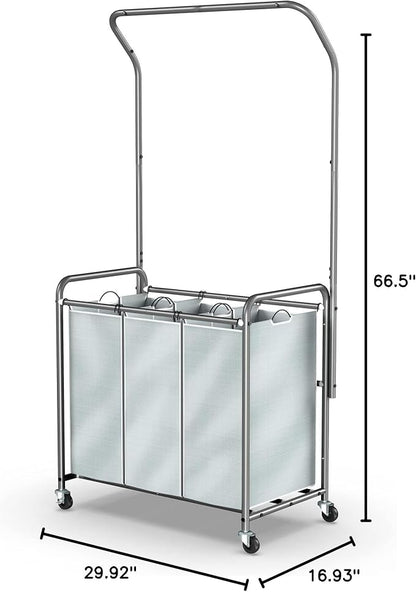 ROMOON Rolling Laundry Basket Organizer - Image 3