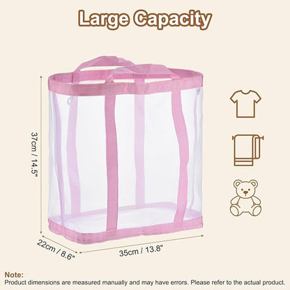 uxcell Collapsible Laundry Basket, Mesh Hamper - Image 2