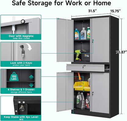 Metal Garage Storage Cabinet - Image 2
