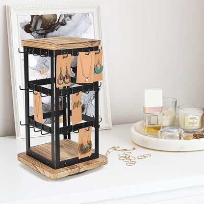 Jewelry Display for Vendors Rotating Earring Tower Holder Organizer, Jewelry - Image 6