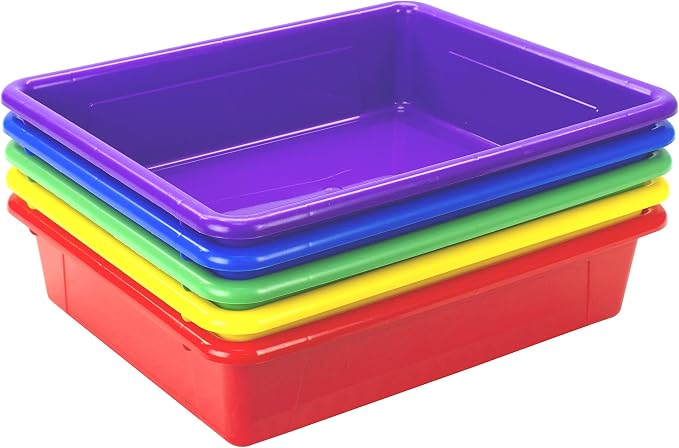 Storex Letter Size Flat Storage Tray – Organizer Bin - Image 4