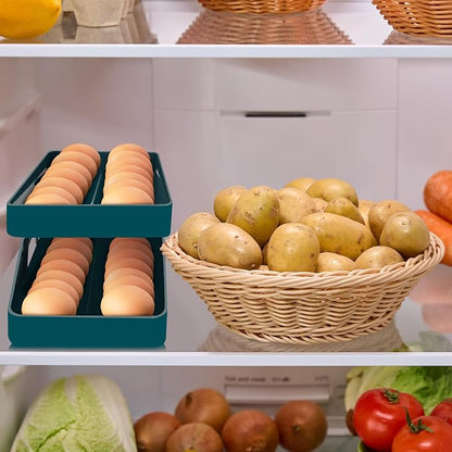 Egg Holder for Fridge Automatic Rolling Egg Dispenser for Refrigerator Kitchen - Image 6