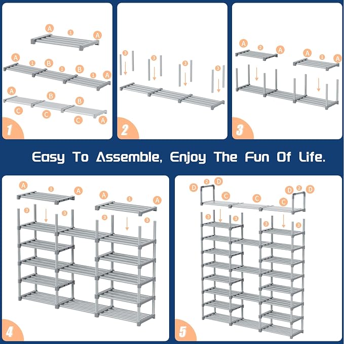 Mavivegue 9 Tiers Tall Shoe Organizer - Image 8