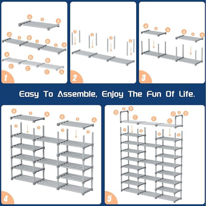 Mavivegue 9 Tiers Tall Shoe Organizer - Image 8