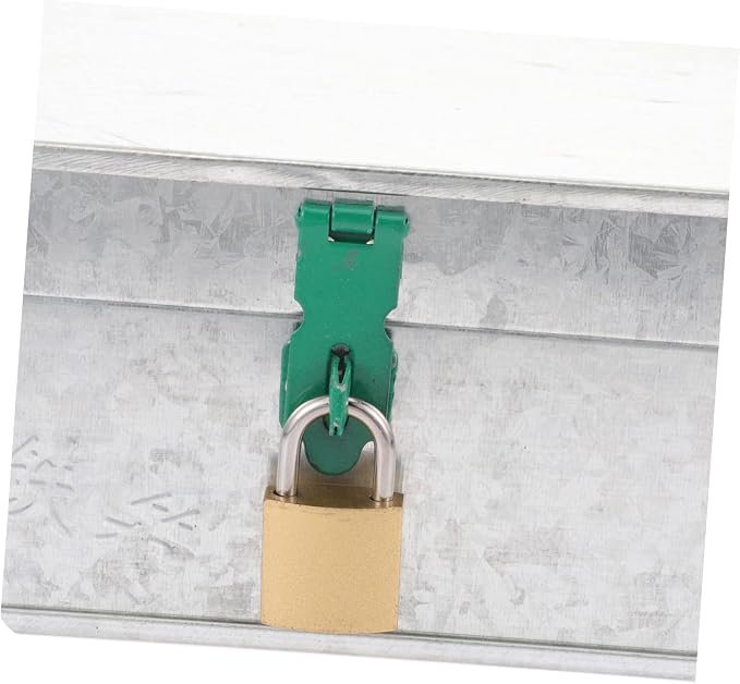 KICHOUSE Tool Box Rigid Storage Box Lock Iron Sheet Outdoor Storage Container - Image 5