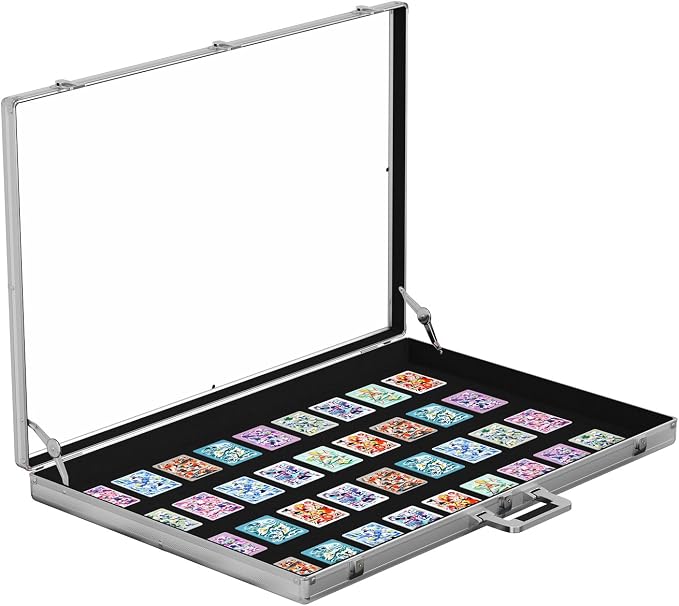 Portable Trade Show Display Case, Large Table Top Sports Card Display Case by Gtouse