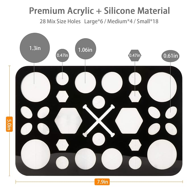 Acrylic Drying Rack for Brushes, Collapsible Stand - Image 3