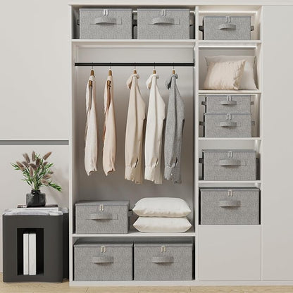 Underbed Storage Basket with Lid, Foldable Bed Sheet Boxes, Home Cube Bins - Image 3