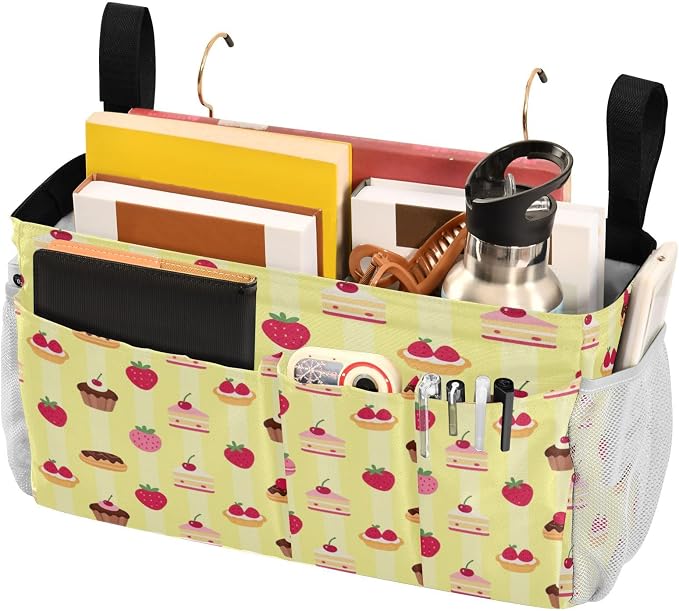 Bedside Caddy Storage Organizer Bunk Bed Hanging Storage Organizer Bag - Image 3