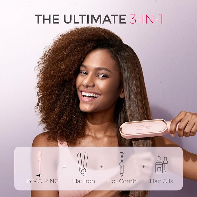 TYMO Ring Hair Straightener Brush – Hair Straightening Iron - Image 2