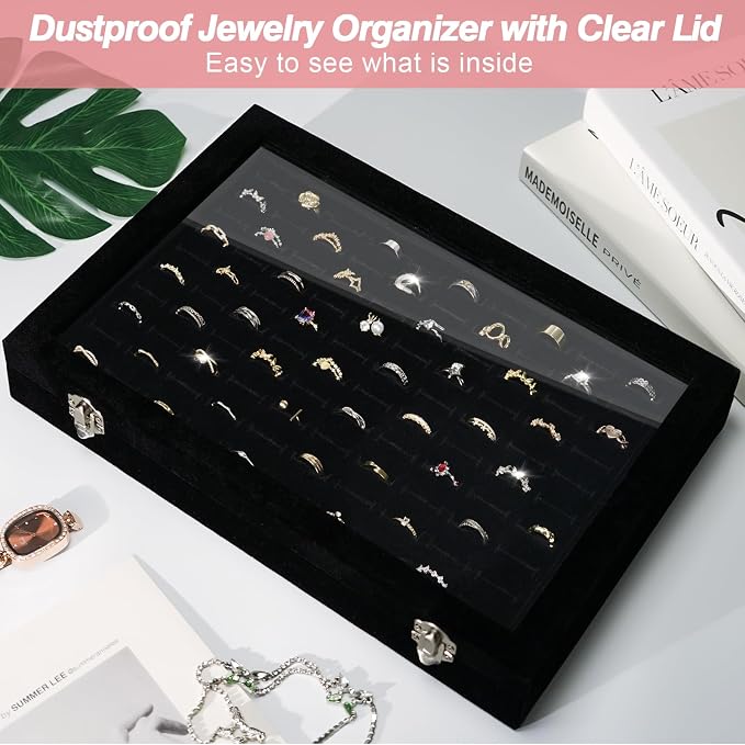 Ring Organizer for Jewelry, Ring Holder Box - Image 4