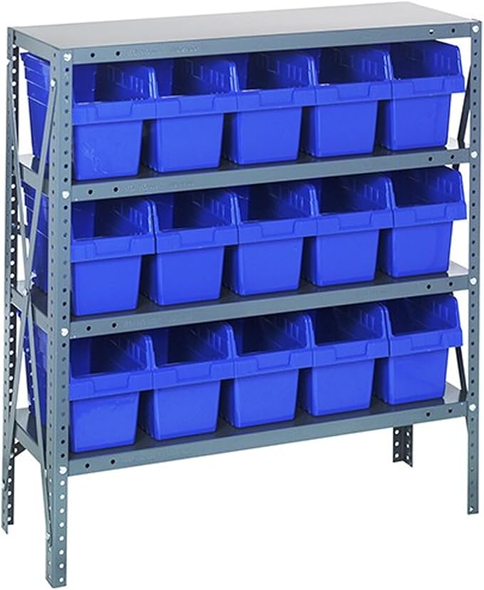 Quantum Storage Systems 1239-SB802BL Solid Heavy Duty 4 Shelves 15 STORE-MAX by QuantumStorageSystems
