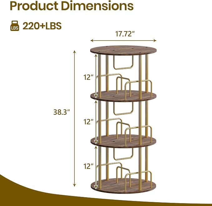 Rotating Bookshelf, Revolving Bookcase - Image 2