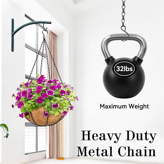 4 Pack, 24 Inch Hanging Basket Chain - Image 4