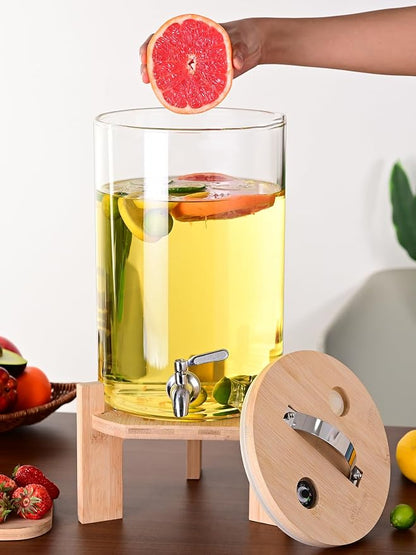 Glass Drink Dispenser, 2.9 gallons, - Image 2